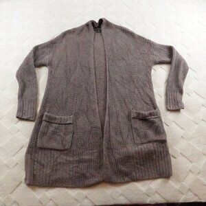 Barefoot Dreams Charcoal Open-Front Cardigan